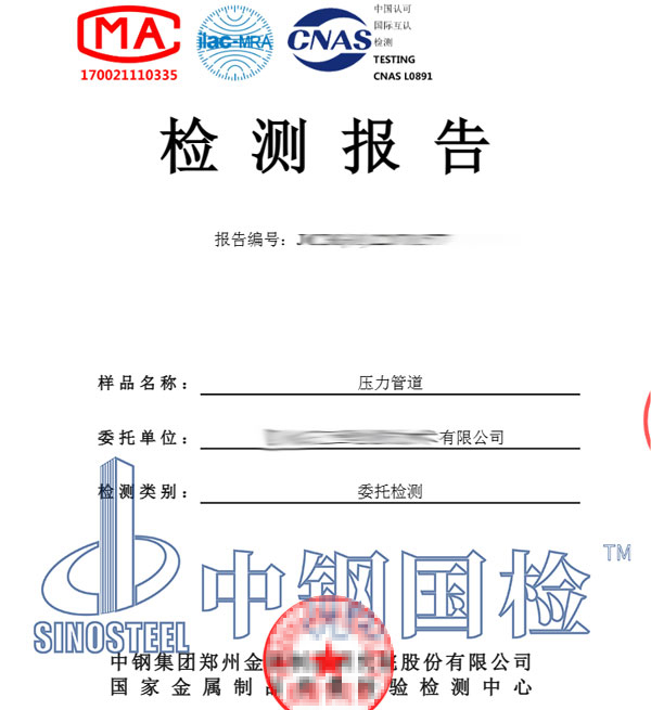 壓力管道檢測報(bào)告