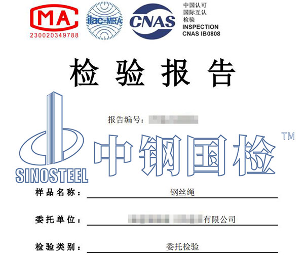 鋼絲繩質量評價報告