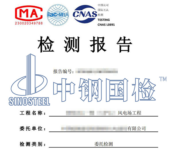 風(fēng)電基礎(chǔ)檢測(cè)報(bào)告