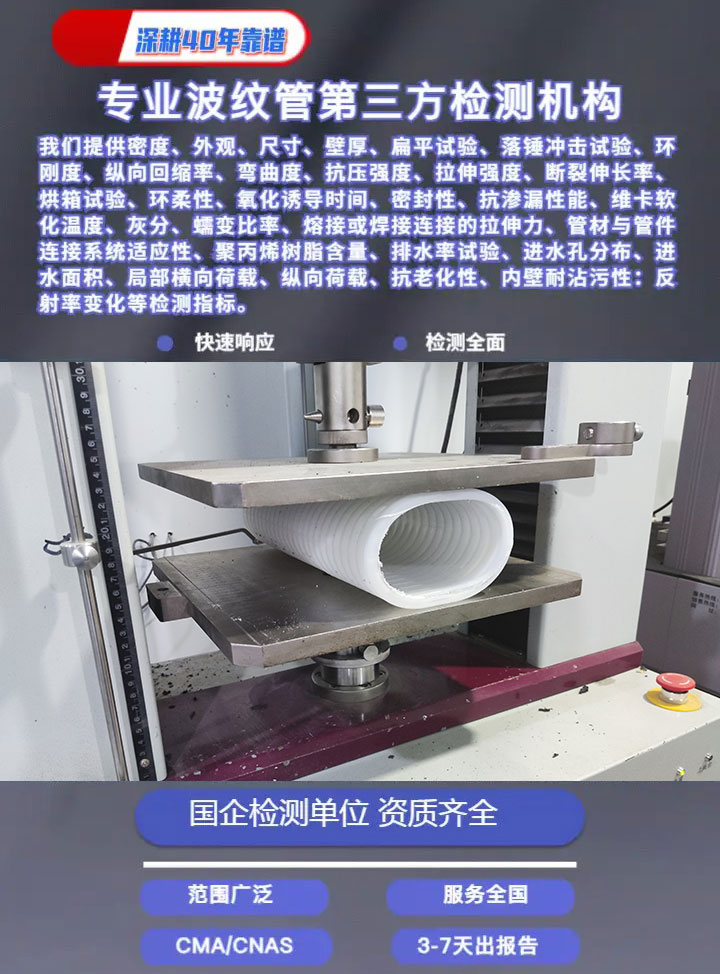 雙壁波紋管檢測