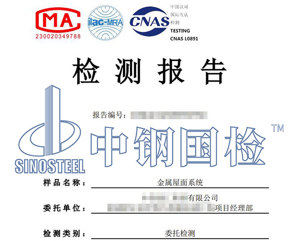 抗風(fēng)性能檢測報告